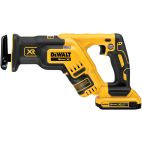 DEWALT 20-Volt MAX XR Lithium-Ion Cordless Brushless Compact Reciprocating Saw Kit with Battery 2Ah, Charger and Kit Bag