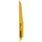 DEWALT 9 in. 5/8 TPI Taper Back Bi-Metal Reciprocating Saw Blade (5-Pack)