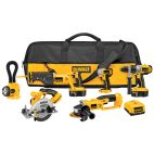 DEWALT 6-Tool 18-Volt Nickel Cadmium (Nicd) Power Tool Combo Kit with Soft Case (2-Batteries and charger Included)