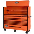 Hutch and 19 Drawer Roller Cabinet Combo