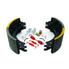 Gold Force 4707 Semi-Metallic Riveted E-Coated 23k 16.5 x 7 Q Plus Style New Brake Shoes with Hardware
