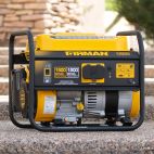 FIRMAN, P01201, PORTABLE GENERATOR, 1500W/1200W, RECOIL START, GASOLINE