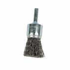 Forney 60001, Command PRO End Brush, Crimped, 3/4 in x .020 in x 1/4 in Shank