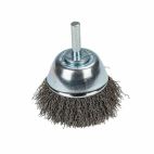 Forney 60005, Command PRO Cup Brush, Crimped, 2-1/2 in x .014 in x 1/4 in Shank