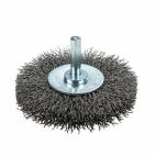 Forney 60016, Command PRO Wire Wheel, Crimped, 3 in x .014 in x 1/4 in Shank