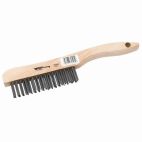 Forney 70505, Scratch Brush with Shoe Handle, Carbon, 4 x 16 Rows