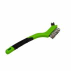 Forney 70525, Scratch Brush with Plastic Handle, Stainless, 3 x 7 Rows