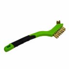 Forney 70527, Scratch Brush with Plastic Handle, Brass, 3 x 7 Rows