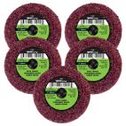 Forney 71605, Quick Change Surface Prep Pad, Medium Grit, 2 in (5-Pack of Forney 71909)
