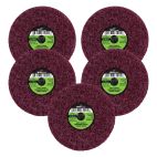 Forney 71607, Quick Change Surface Prep Pad, Medium Grit, 3 in (5-Pack of Forney 71911)