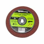Forney 71669, Resin Fibre Sanding Disc, Aluminum Oxide, 4-1/2 in x 7/8 in Arbor, 50 Grit