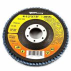 Forney 71985, Flap Disc, Type 29, 4-1/2 in x 7/8 in, ZA40