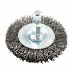 Forney 72727, Wire Wheel, Crimped, 2 in x .012 in x 1/4 in Hex Shank