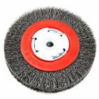 Forney 72752, Wire Wheel, Crimped, 6 in x .014 in x 1/2 in - 5/8 in Arbor