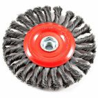 Forney 72758, Wire Wheel, Knotted, 6 in x .020 in x 5/8 in-11 Arbor