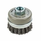 Forney 72807, Command PRO Cup Brush, Knotted, 2-3/4 in x .020 in x 5/8 in-11