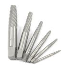 Forney 20872, 6-Piece Helical Flute Screw Extractor Set