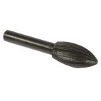 Forney 60071, Rotary File, Conical Shape with Rounded End, 1 in x 1/2 in x 1/4 in