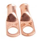 Forney 60093, Lug for Number 4 Cable, 3/8 in Stud, Premium Copper