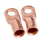 Forney 60094, Lug for Number 2 Cable, 5/16 in Stud, Premium Copper