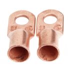 Forney 60098, Lug for Number 2/0 Cable, 3/8 in Stud, Premium Copper