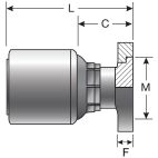 Hydraulic Coupling - Flange Fitting - 64GL-64FLCF