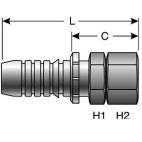 Hydraulic Coupling - GlobalSpiral - 16GS-16FMX