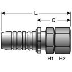 Hydraulic Coupling - GlobalSpiral - 8GS-12FJX