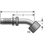 Hydraulic Coupling - GlobalSpiral - 8GS-8FJX45S