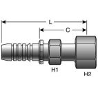 Hydraulic Coupling - GlobalSpiral - 6GS-8FFORX