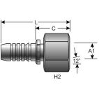 Hydraulic Coupling - GlobalSpiral - 8GS-15FDLORX