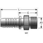 Hydraulic Coupling - GlobalSpiral - 12GS-25MDH
