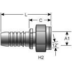 Hydraulic Coupling - GlobalSpiral - 8GS-16FDHORX