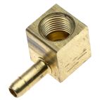 Brass Adapter Mini-Barbed Tube (Brass) - 6MBT-4FP90