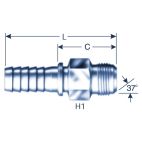 Hydraulic Coupling - Power Crimp - 3-4MJ