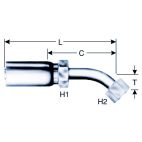 Hydraulic Coupling - PCTS Thermoplastic - 6PCTS-6FFORX45