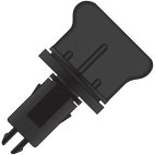 Plastic Drain Cock - GM Black Key Style - PDC-GM B Key