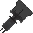 Plastic Drain Cock - Chrysler Black Key Style - 110