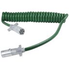 Trailer Connector Coiled Cables / Cord Assy - H/D Truck Ultralink ABS Power Cord 7 GROTE