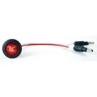 Lamp / Clearance & Marker Red, With Grommet, Standard .180 Connectors Red