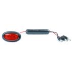 Lamp / Clearance & Marker Red, With Grommet, Standard .180 Connectors Red