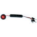 Lamp / Clearance & Marker Red, With Grommet, Slim-Line .180 Connectors Red