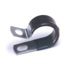 Grote 1 in Diameter 1/4 in Hole Vinyl Insulated Metal Clamp - Pack of 10