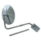 Mirror - Exterior Rear View Hood Mounted Mirror Stainless