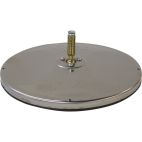 Mirror - Exterior Rear View 8" Round Convex w/ Centre Mount Ball Stud Stainless Steel