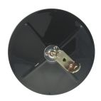Mirror - Exterior Rear View 8 1/2" Convex, Mirror w/ Center Mounting Black