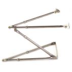 Mirror - Exterior Rear View 10 1/2" Convex, Cross Over Mirror Stainless Steel