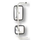 Mirror - Exterior Rear View Split Mirror Assembly Stainless Steel