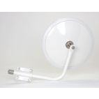 Mirror - Exterior Rear View 10 1/2" Convex, Cross Over Mirror White