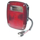 Lamp / Stop, Turn & Tail Ford Replacement With Pigtail And Molded Plug Red